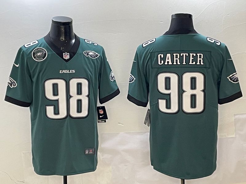 Men Philadelphia Eagles #98 Carter Green Second generation Nike 2025 Limited NFL Jersey style 6